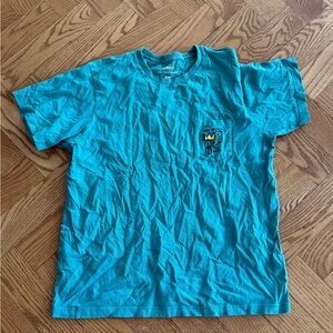 Teal Basquiat Graphic T-Shirt